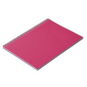 Dunkelrosa Farbe, rosa Rose in Farbe Notizblock (Linke Seite)