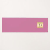 Dunkelrosa Firmenlogo Business Studio Yogamatte (Vorderseite (Horizontal))