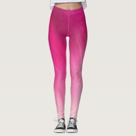Dunkelrosa glänzt bis leicht rosa leggings