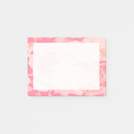 Dunkelrosa, hellrosa und pfirsichfarbene Camouflag Post-it Klebezettel