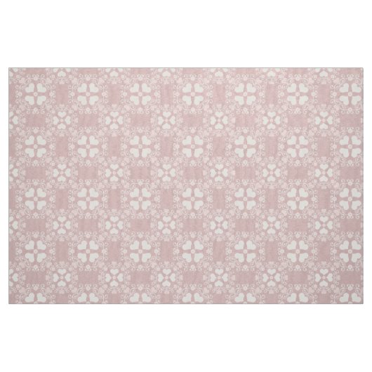 Dunkelrosa Herzklopfmuster Stoff (Fat Quarter (45,7 x 55,9 cm))