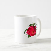Dunkelrosa Hibiskus Kaffeetasse (VorderseiteRechts)
