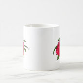 Dunkelrosa Hibiskus Kaffeetasse (Mittel)