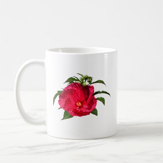 Dunkelrosa Hibiskus Kaffeetasse (Links)