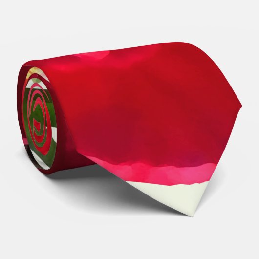 Dunkelrosa Hibiskus Krawatte (Gerollt)