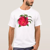 Dunkelrosa Hibiskus T-Shirt (Vorderseite)