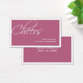 Dunkelrosa Hochzeitsfeier formales Sondergetränk T (Schreibtisch)