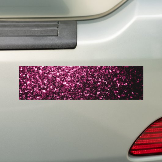 Dunkelrosa Imitate glänzen Glitzer Glitzern Autoaufkleber (Auf Auto)