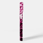 Dunkelrosa Imitate glänzen Glitzer Glitzern Case-Mate iPhone Hülle (Rückseite / Rechts)