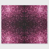 Dunkelrosa Imitate glänzen Glitzer Glitzern Geschenkpapier (Flach)