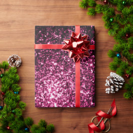Dunkelrosa Imitate glänzen Glitzer Glitzern Geschenkpapier