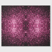 Dunkelrosa Imitate glänzen Glitzer Glitzern Geschenkpapier (Flach)