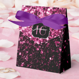 Dunkelrosa Imitate glänzen Glitzer Glitzern Sweet Geschenkschachtel