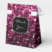 Dunkelrosa Imitate glänzen Glitzer Glitzern Sweet Geschenkschachtel (Rückseite)