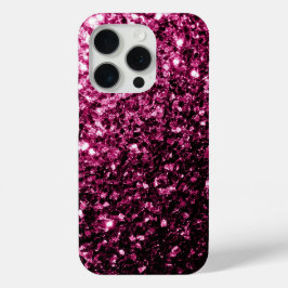 Dunkelrosa Imitate Glitzer Glitzern Case-Mate iPhone Hülle