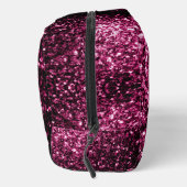 Dunkelrosa Imitate Glitzer Glitzern Waschbeutel (Rechts)