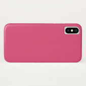 Dunkelrosa iPhone X Fall Case-Mate iPhone Hülle (Rückseite (Horizontal))