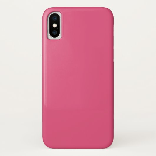 Dunkelrosa iPhone X Fall Case-Mate iPhone Hülle (Rückseite)