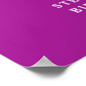 Dunkelrosa jubelt bis 70 Jahre Geburtstag Willkomm Poster (Ecke)