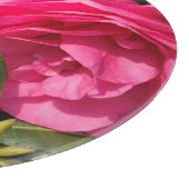 Dunkelrosa Kamelien-Blume Schneidebrett (Ecke)