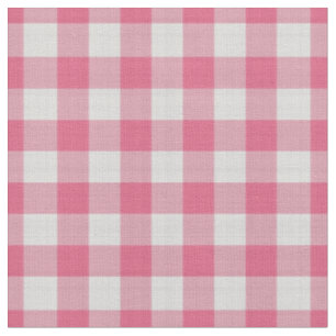 Dunkelrosa kariertes Gingham-Karo Stoff