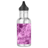 Dunkelrosa Krummlinge Edelstahlflasche (Links)