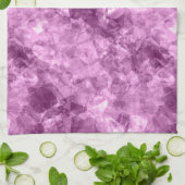 Dunkelrosa Krummlinge Geschirrtuch (Gefaltet)