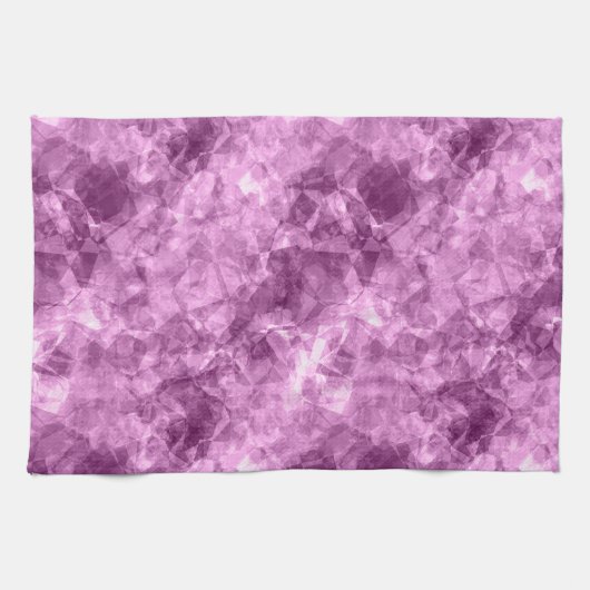 Dunkelrosa Krummlinge Geschirrtuch (Horizontal)