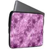 Dunkelrosa Krummlinge Laptopschutzhülle (Vorne Rechts)
