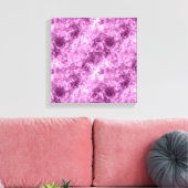 Dunkelrosa Krummlinge Leinwanddruck (Insitu (Wohnzimmer))