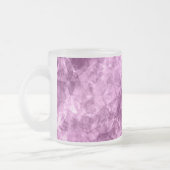 Dunkelrosa Krummlinge Mattglastasse (Links)