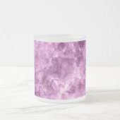 Dunkelrosa Krummlinge Mattglastasse (Mittel)