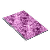 Dunkelrosa Krummlinge Notizblock (Rechte Seite)