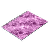 Dunkelrosa Krummlinge Notizblock (Linke Seite)