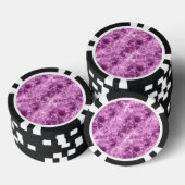 Dunkelrosa Krummlinge Pokerchips (Stapel)
