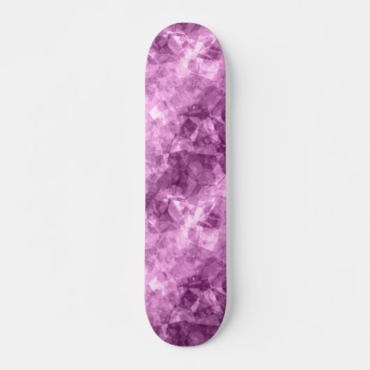 Dunkelrosa Krummlinge Skateboard (Vorne)