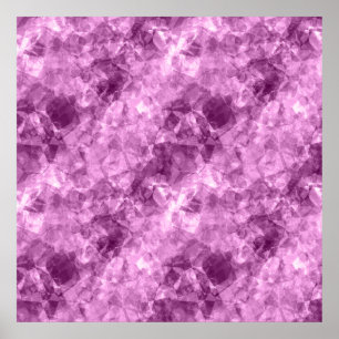 Dunkelrosa Krummlinge Textur Poster