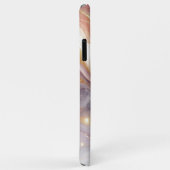 Dunkelrosa Lila Gold Weißes Marmormuster Art Muste Case-Mate iPhone Hülle (Hinten/Rechts)