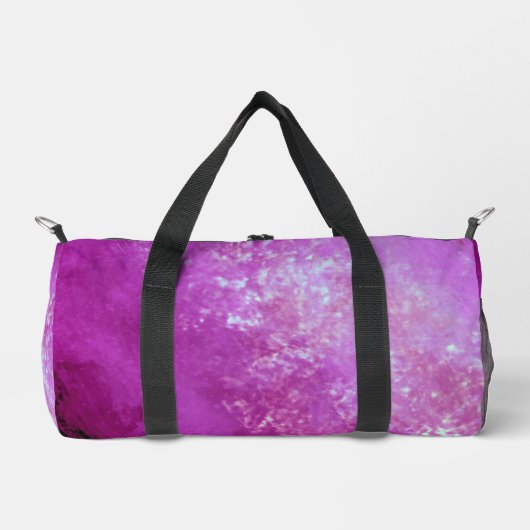 Dunkelrosa-Lila Sturmwolke-Effekt Duffle Bag (Vorderseite)