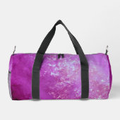 Dunkelrosa-Lila Sturmwolke-Effekt Duffle Bag (Rückseite)