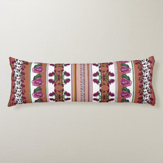 Dunkelrosa Lotus Rose Seitenschläferkissen (Vorderseite)