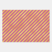 Dunkelrosa mit goldenen Farbmustern Geschenkpapier Set (Vorderseite 3)