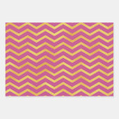 Dunkelrosa mit goldenen Farbmustern Geschenkpapier Set (Vorderseite 2)