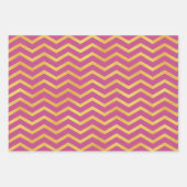 Dunkelrosa mit goldenen Farbmustern Geschenkpapier Set (Vorderseite 3)