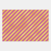 Dunkelrosa mit goldenen Farbmustern Geschenkpapier Set (Vorderseite 2)