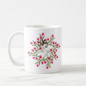 Dunkelrosa-Mode-Tasse Kaffeetasse (Links)
