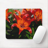 Dunkelrosa Orange Lily Mousepad (Mit Mouse)