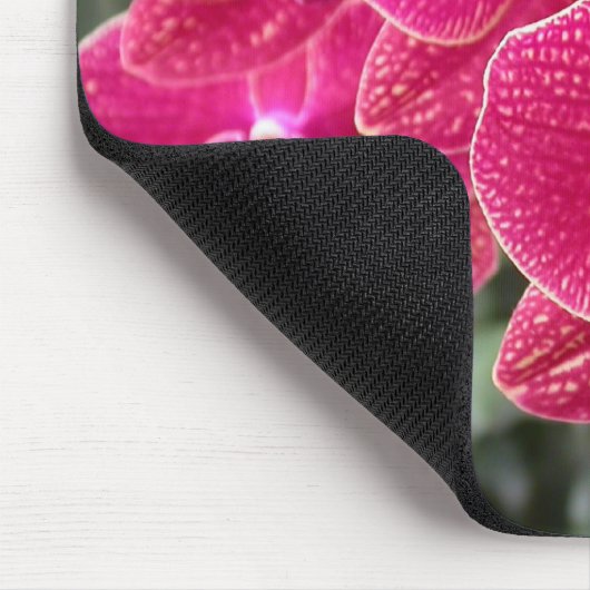 Dunkelrosa Phalaenopsis Mousepad (Ecke)