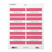 Dunkelrosa Polka Dots (Vorne)