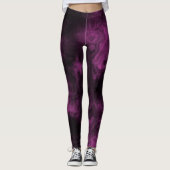Dunkelrosa Räuchermarmor Leggings (Vorderseite)